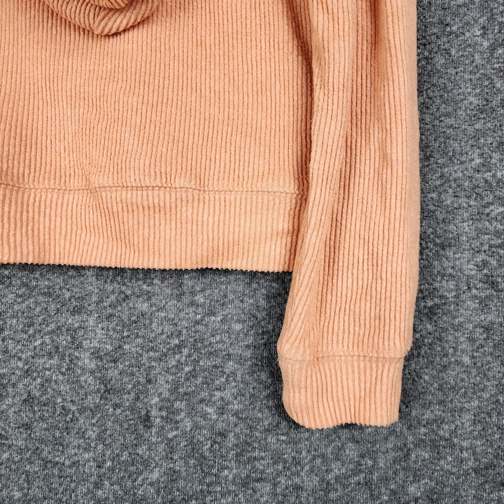 Rip Curl Ribbed V-Neck Hoodie Womens XS Knit Kangaroo Pocket Pullover - Picture 5 of 9